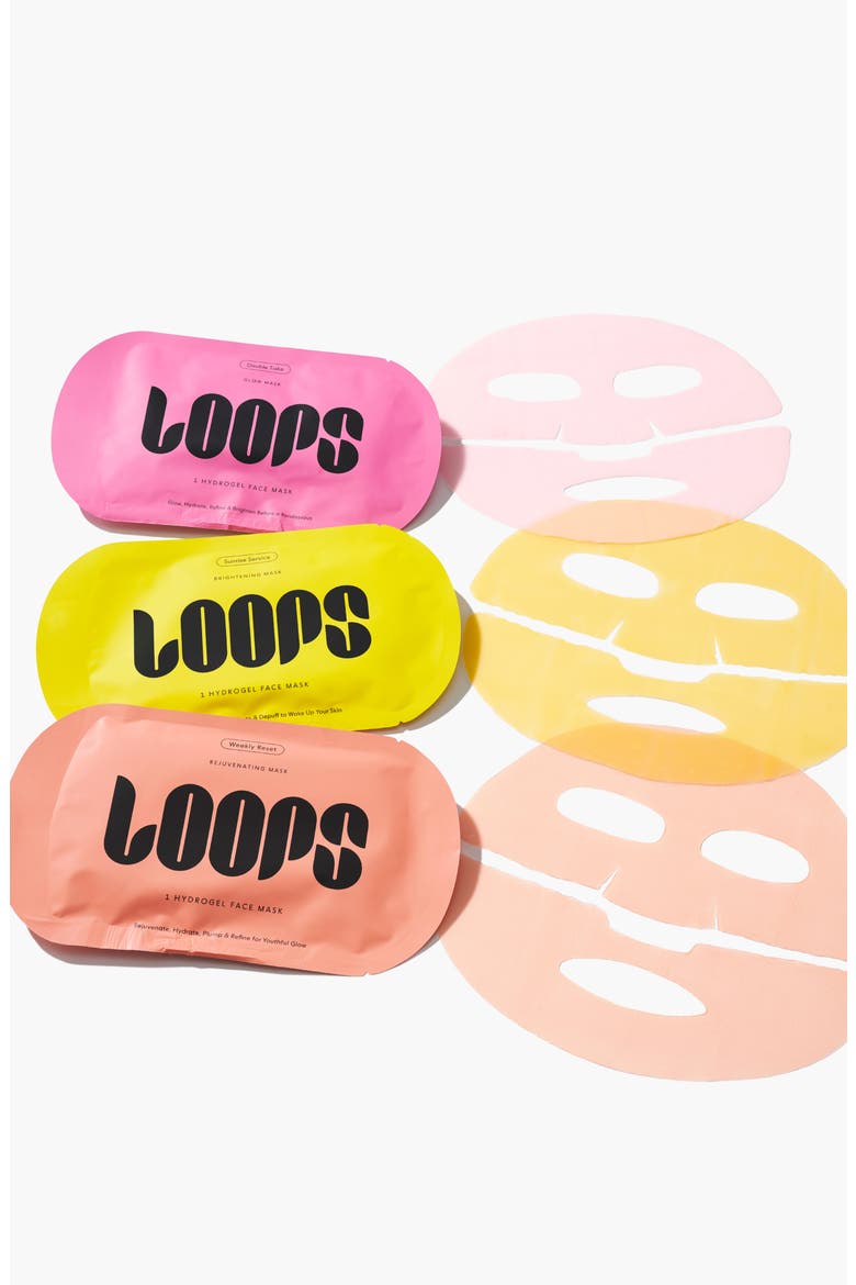 Glow Gang 3-Pack Face Masks, Alternate, color, GLOW GANG