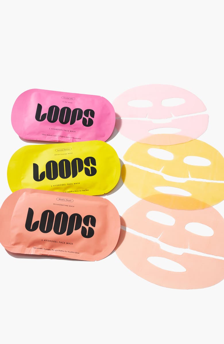 LOOPS Glow Gang 3-Pack Face Masks, Alternate, color, Glow Gang