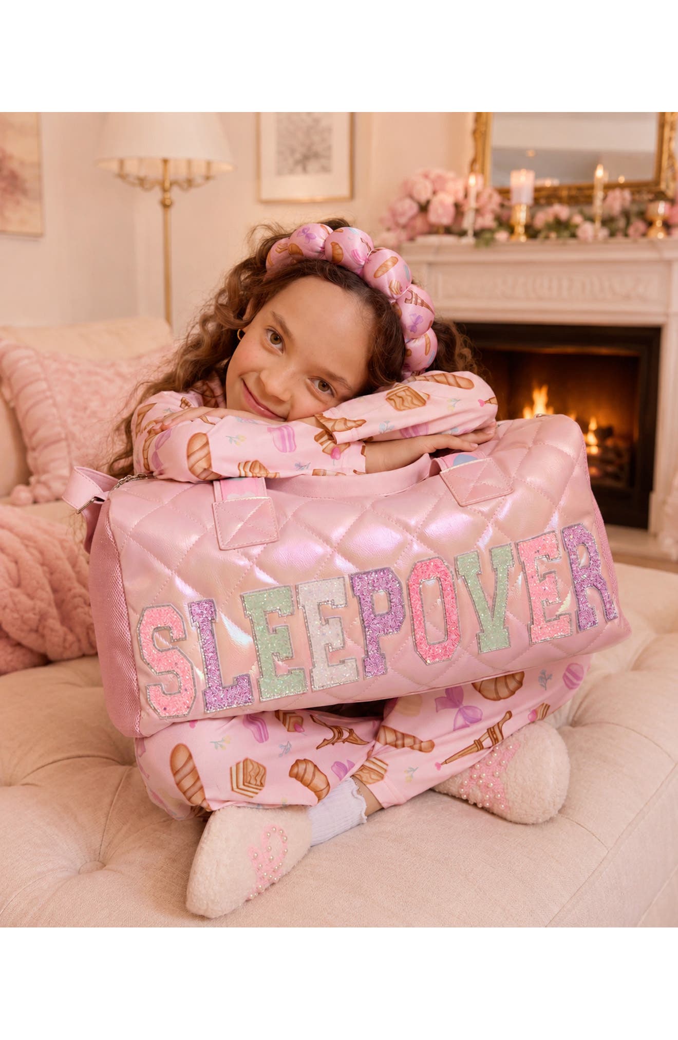 Kids' Sleepover Large Duffle Bag, Alternate, color, LOLLIPOP