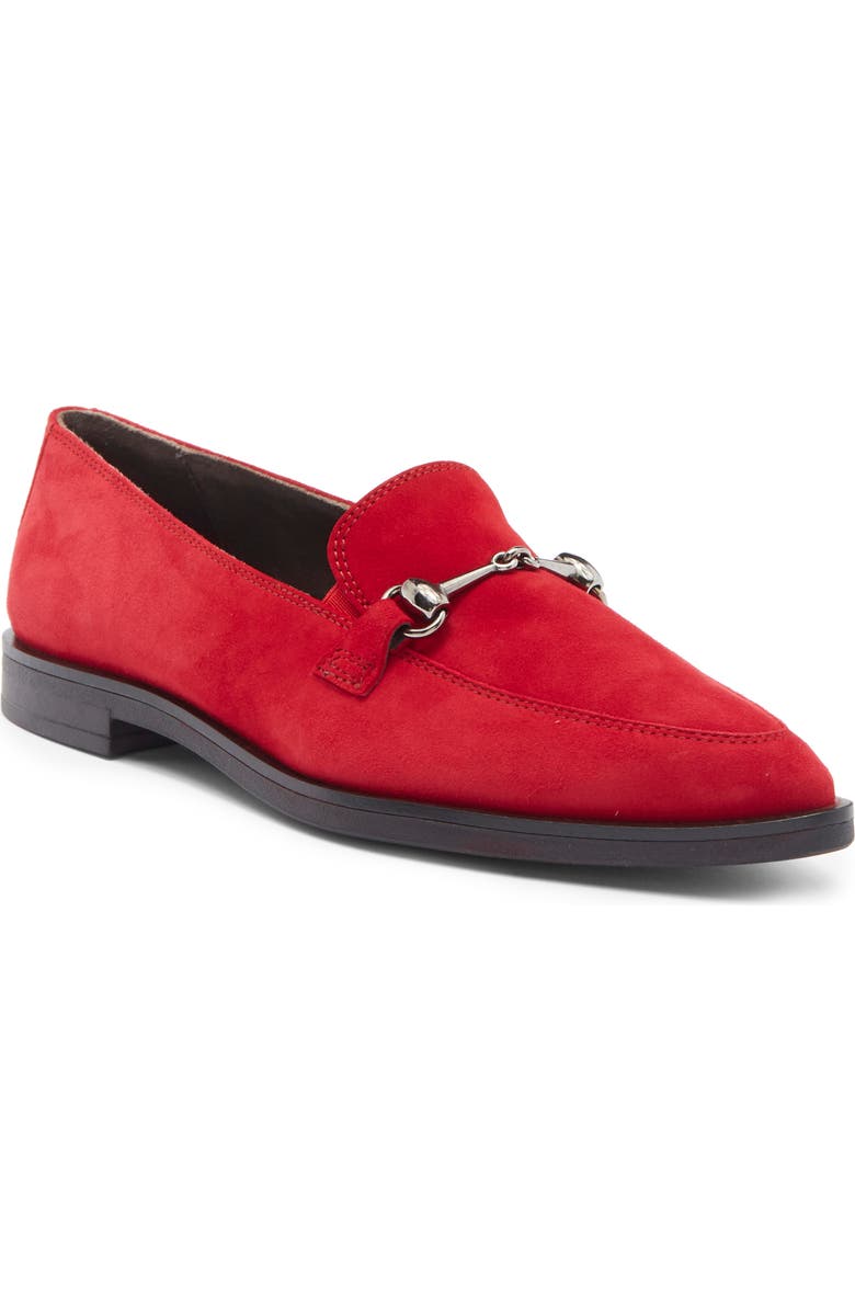 Paul Green Wexler Pointed Toe Bit Loafer, Main, color, Chili Suede