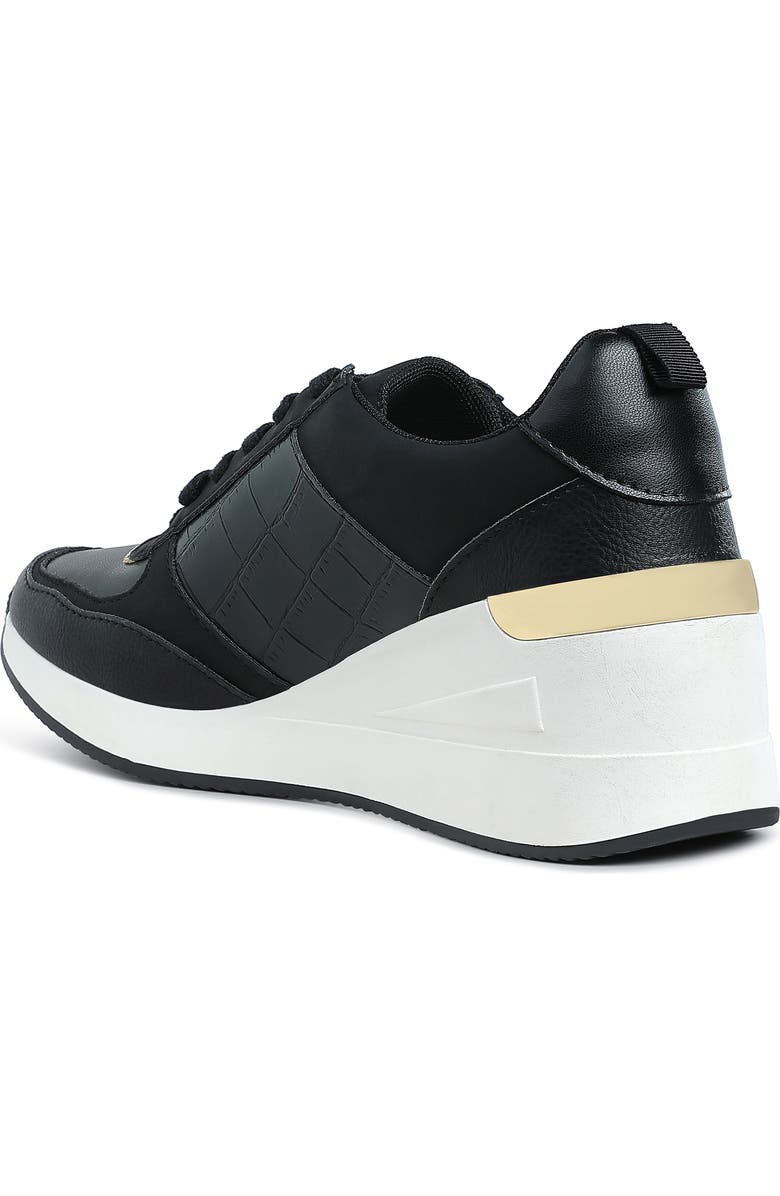 LONDON RAG Noltas Wedge Sneaker, Alternate, color, Black