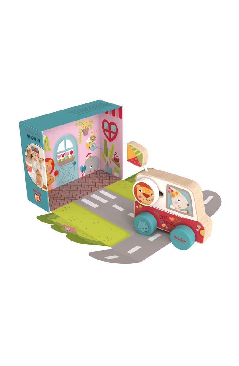 Bababoo and friends<sup>®</sup> Bunny Pippa Flower Bus My First Car, Alternate, color, Red