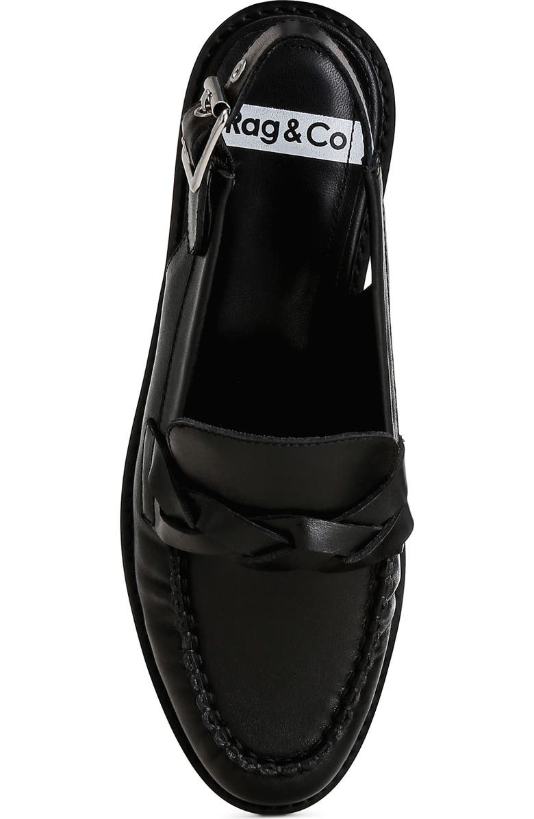 Rag & Co Jemykin Slingback Loafer, Alternate, color, Black
