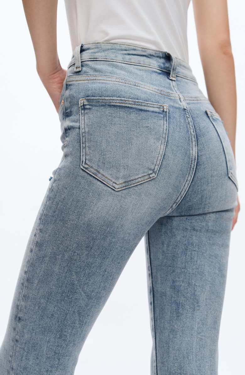 Bayeas High Waist Flare Jeans, Alternate, color, Ice Blue