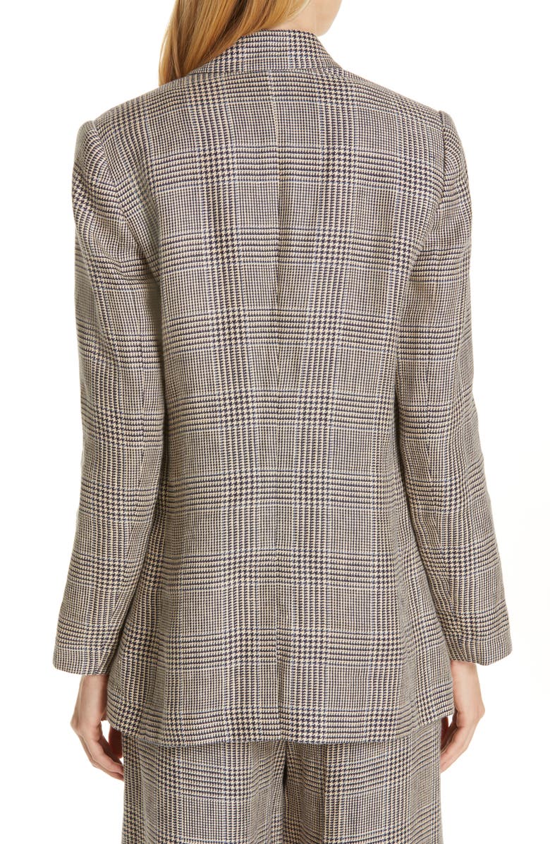 Brunello Cucinelli Prince of Wales Double Breasted Jacket, Alternate, color, 