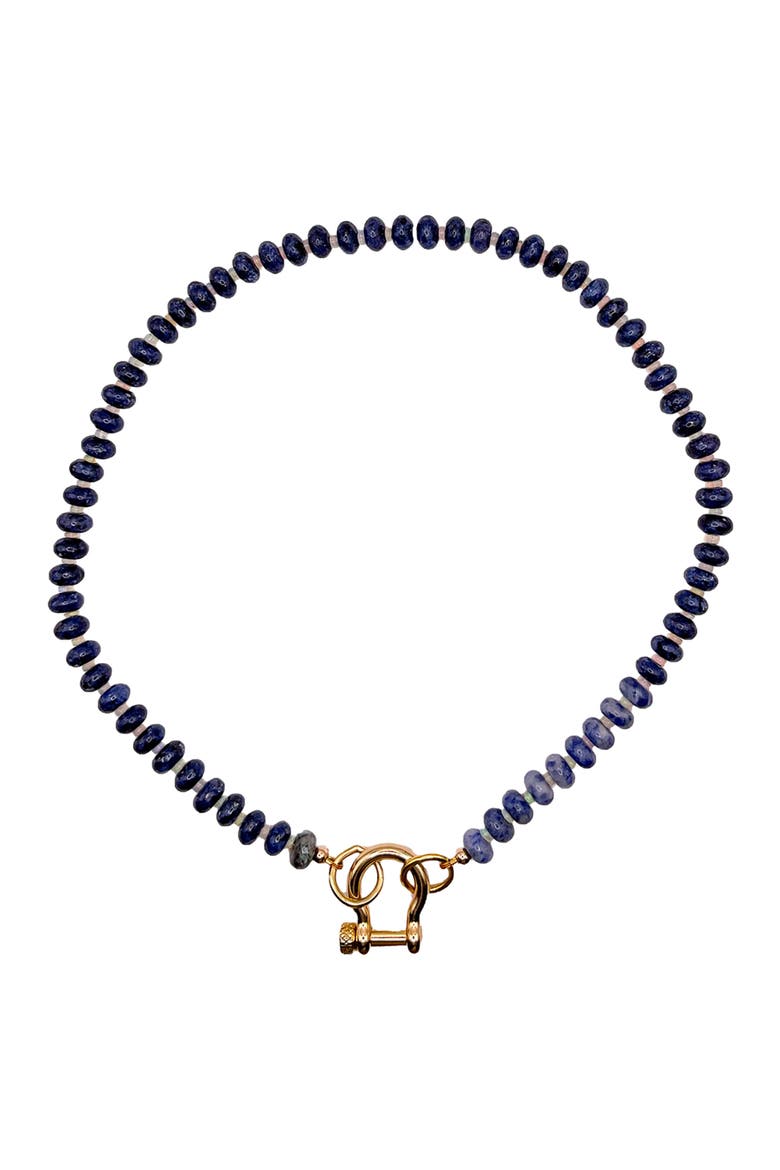 Mac Gender Inclusive Sodalite Opal Necklace, Main, color, Blue