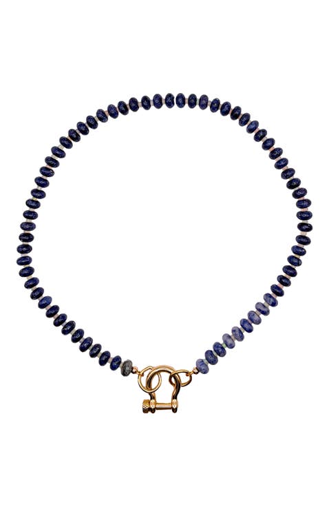 Mac Gender Inclusive Sodalite Opal Necklace