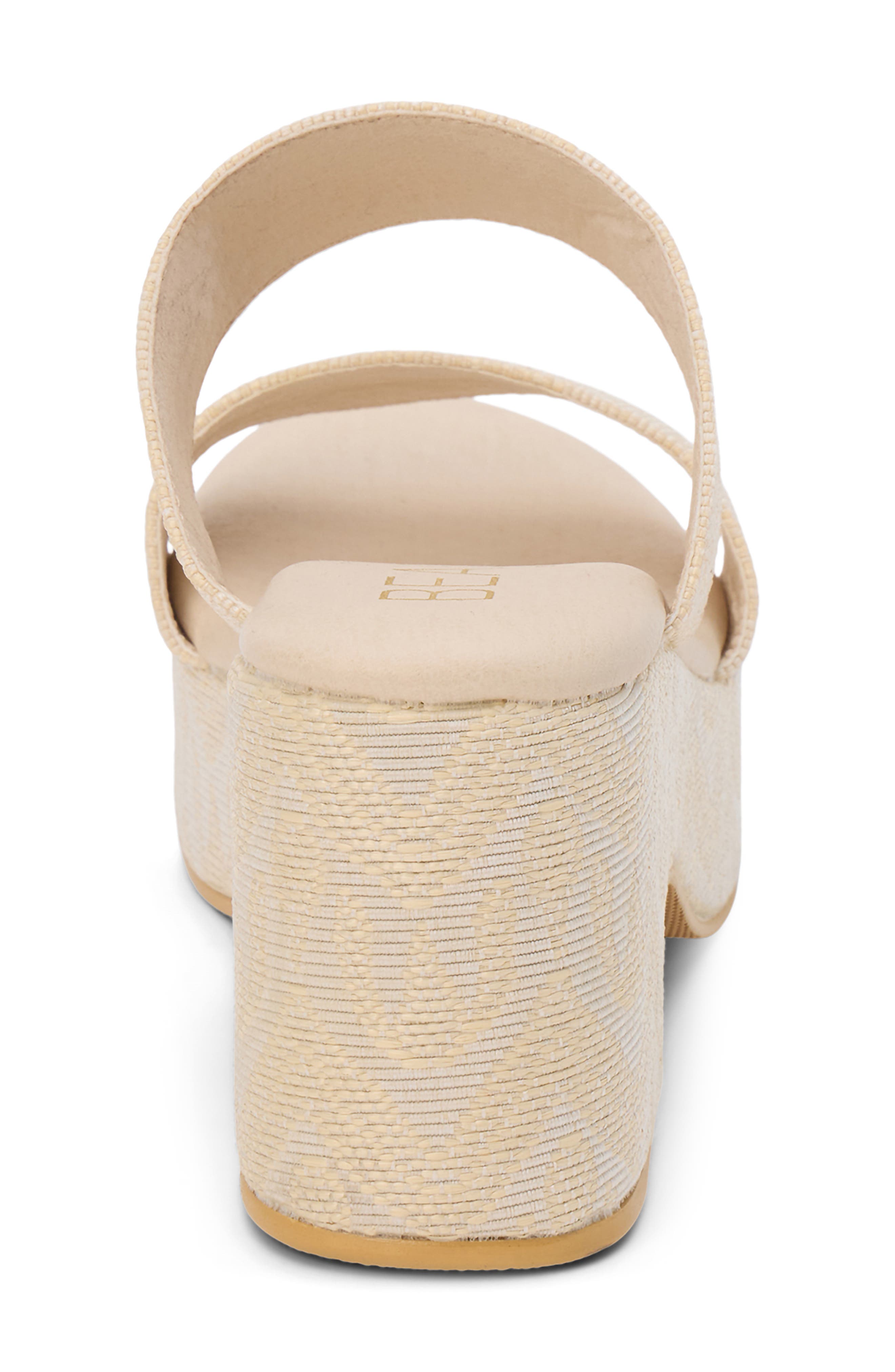 Ocean Ave Espadrille Platform Slide Sandal, Alternate, color, BEIGE MULTI RAFFIA