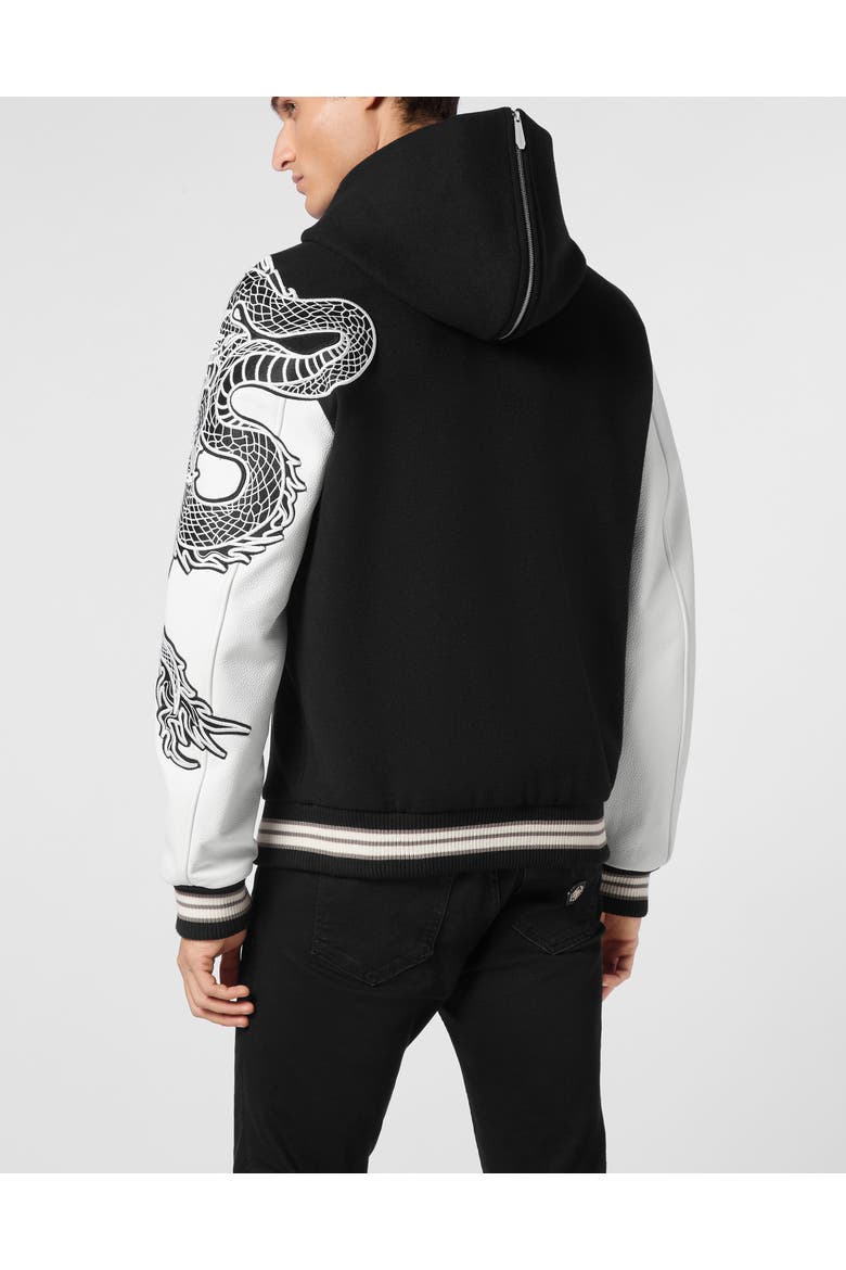 Bomber Monogram Men, Alternate, color, black
