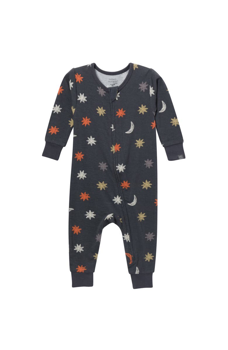 Modern Moments<sup>™</sup> by Gerber Christmas Snug Fitting Footless Pajamas, Alternate, color, Stars And Moons