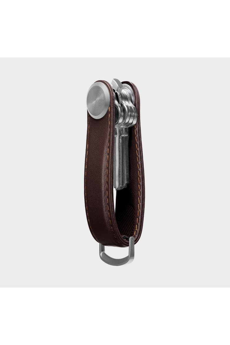 Pro Leather Key Organiser, Alternate, color, Mahogany