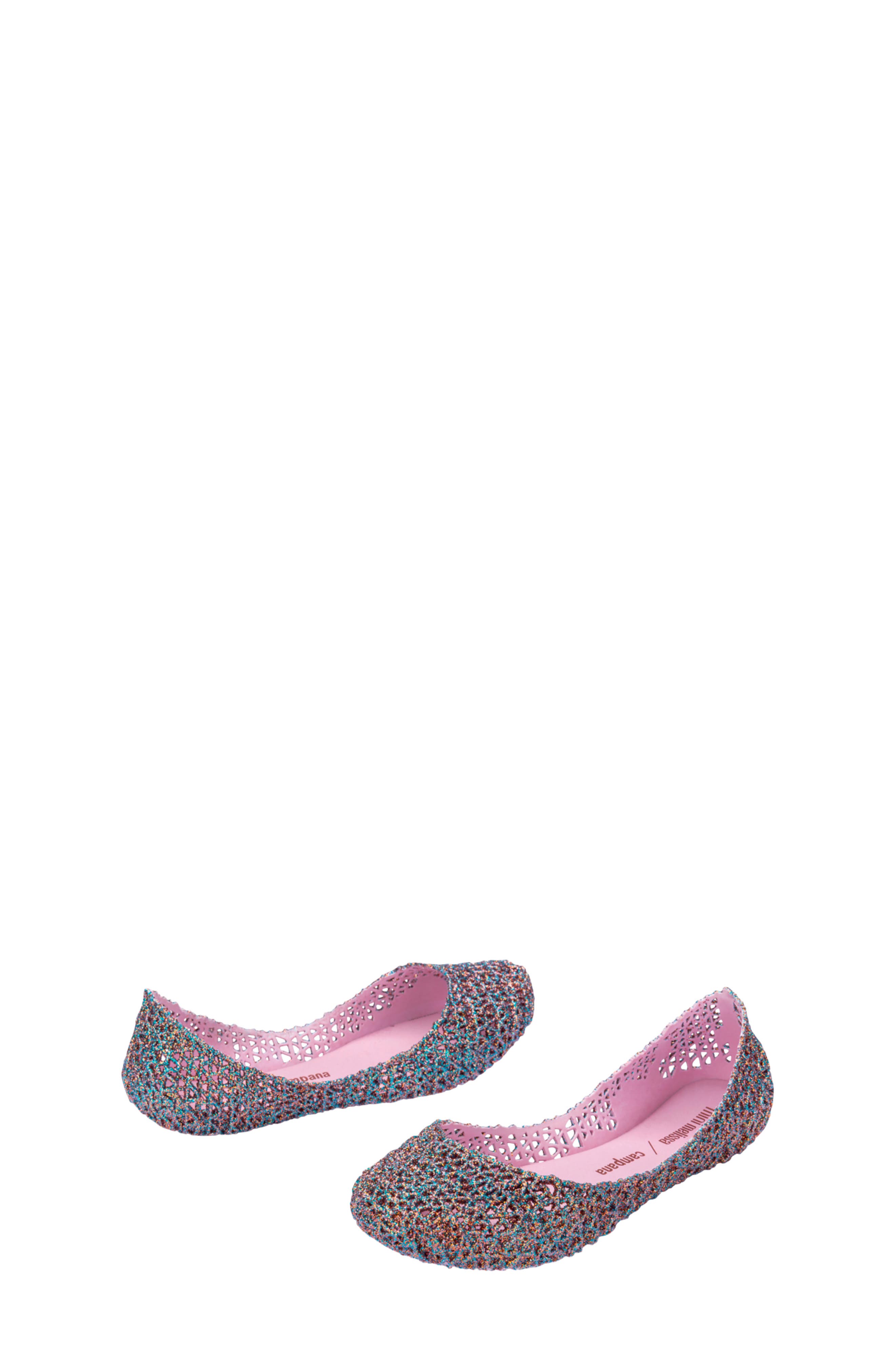 Campana Zigzag Flat, Alternate, color, PINK MULTI GLITTER