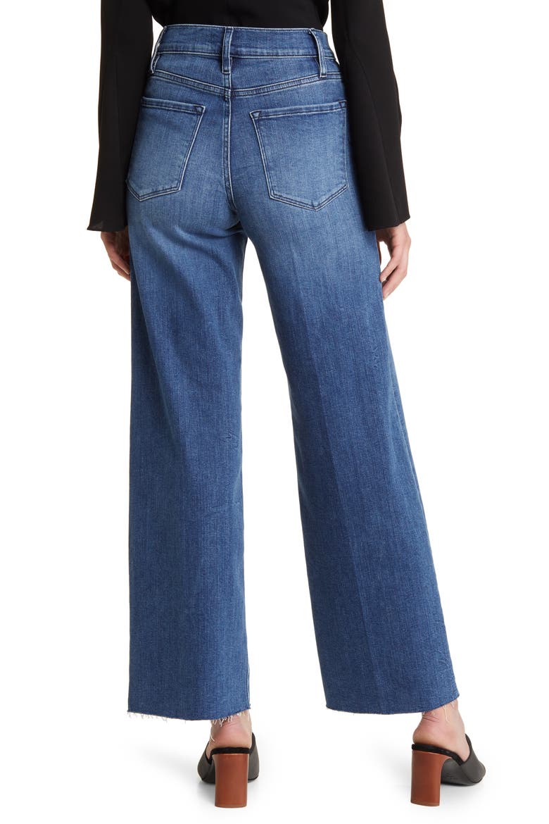 Le Slim Raw Hem Palazzo Jeans, Alternate, color, CROSSINGS