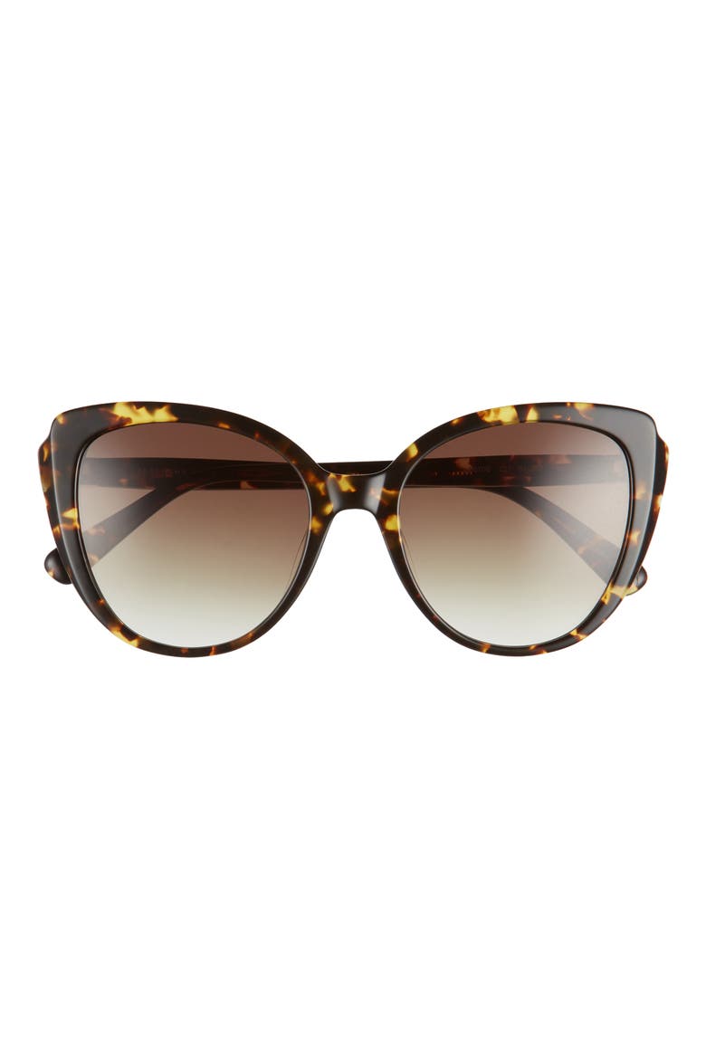55mm Butterfly Sunglasses, Main, color, VINTAGE HAVANA/ KHAKI GRADIENT