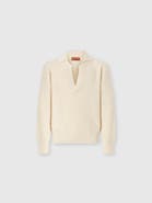 Missoni Long-sleeve Wool And Viscose Zig Zag Polo Shirt