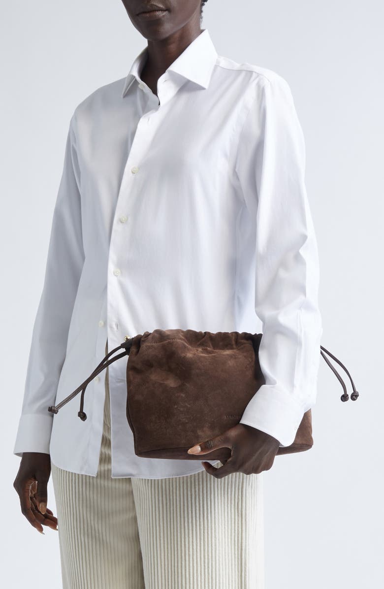 Strathberry Suede Top Handle Bag, Alternate, color,