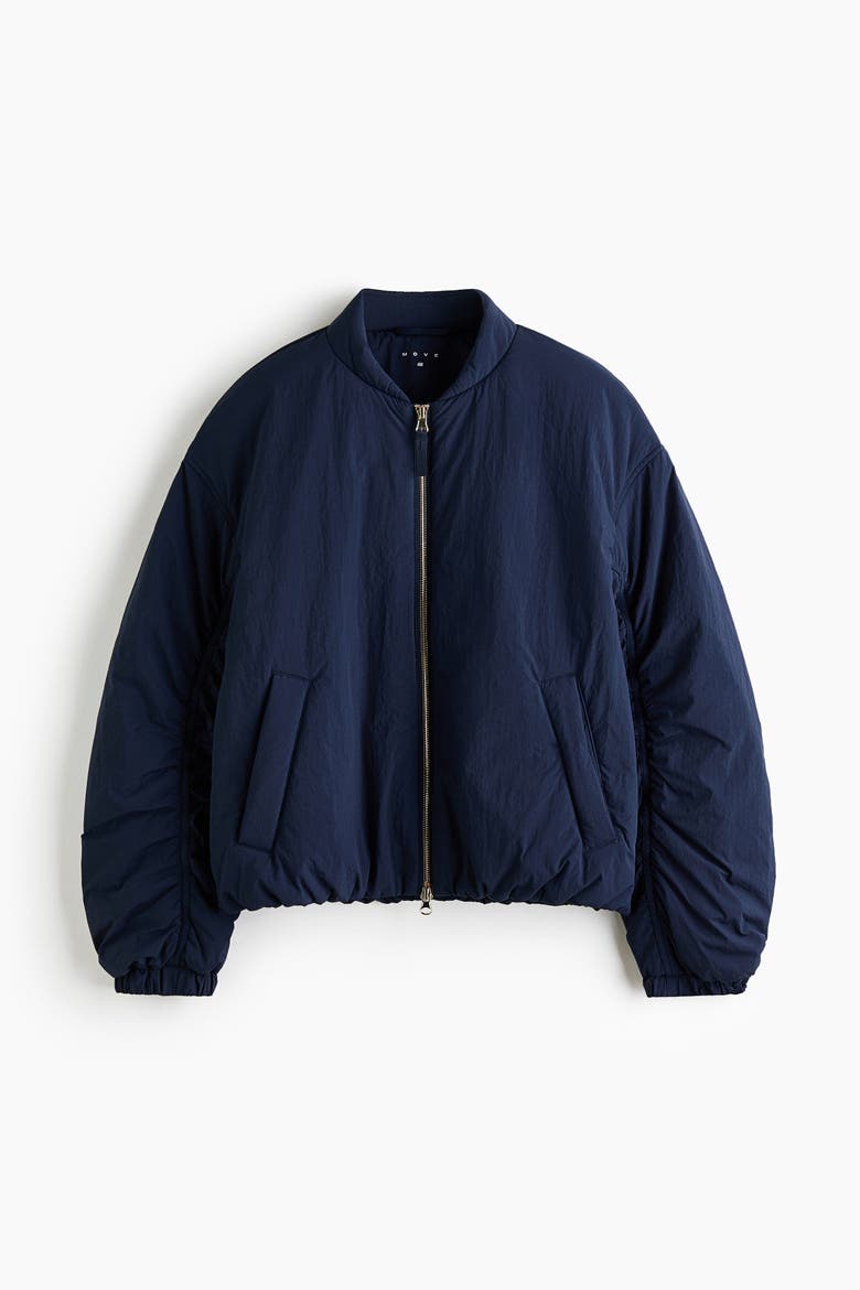 Padded Bomber Jacket With Stormmove, Alternate, color, Navy blue