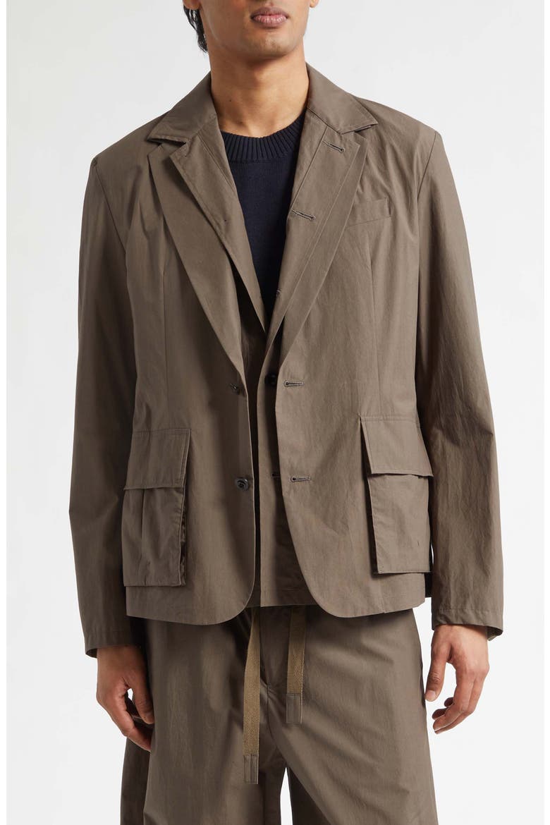 Cotton Typewriter Sport Coat, Main, color, TAUPE