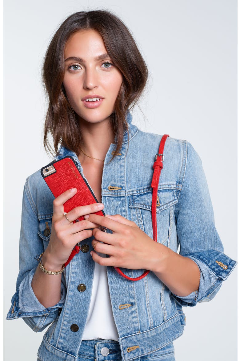 Emma iPhone 6/7/8 & 6/7/8 Plus Crossbody Case, Alternate, color, SILVER/ PINK/ ROSE