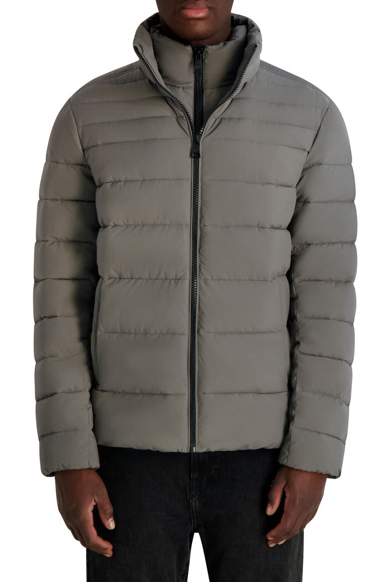 Quilted Midweight Puffer Jacket, Main, color, CHARCOAL