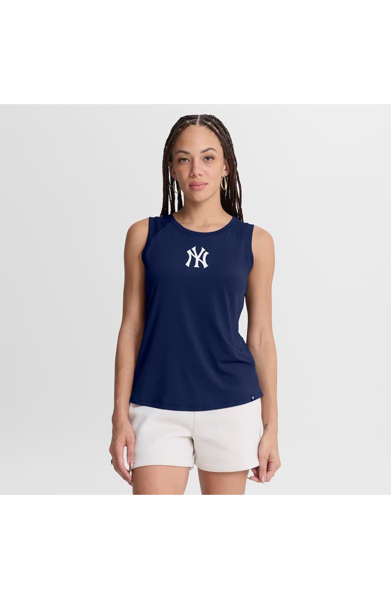 FANATICS Women's Fanatics Navy New York Yankees Draped Mesh Back Performance Tank Top, Main, color, Navy