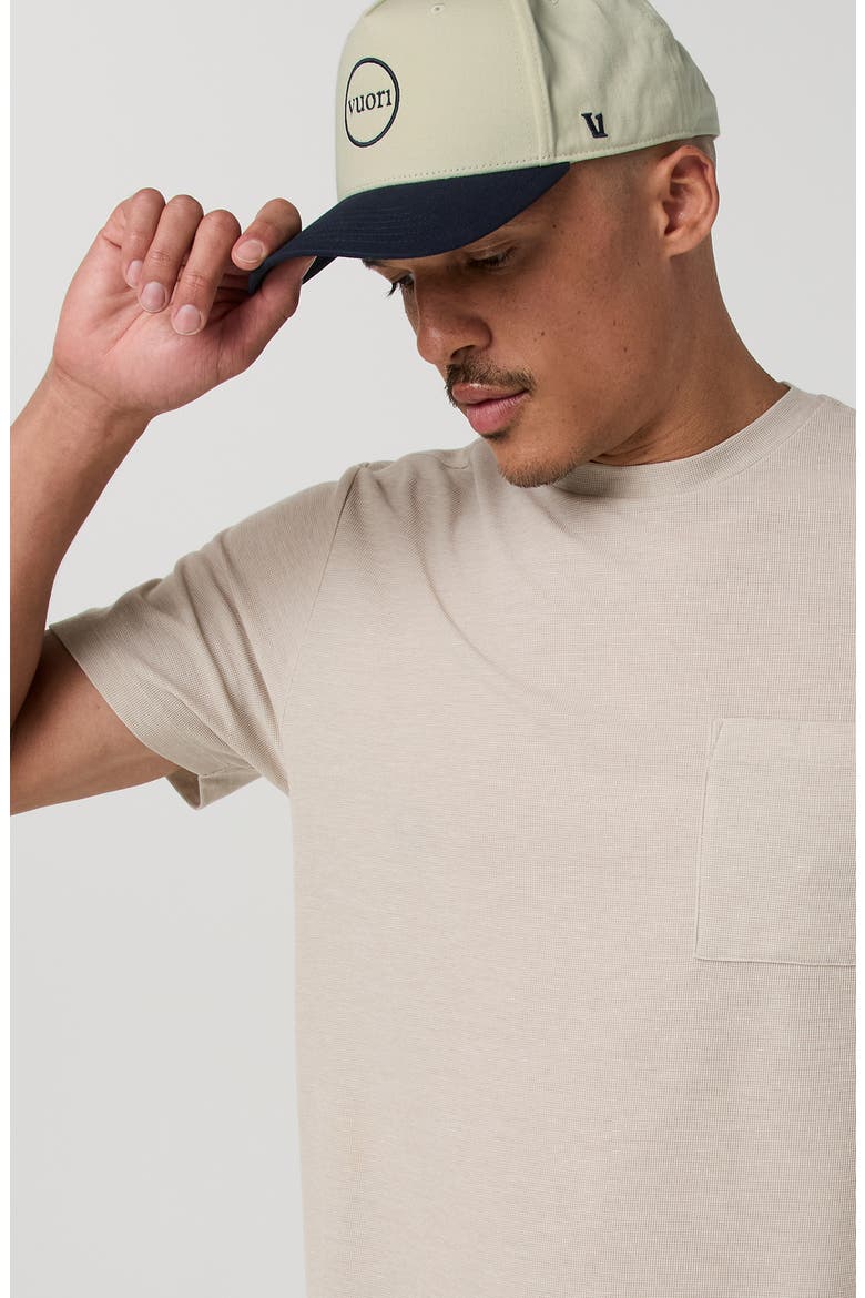Micro Waffle Pocket T-Shirt, Alternate, color, DESERT HEATHER