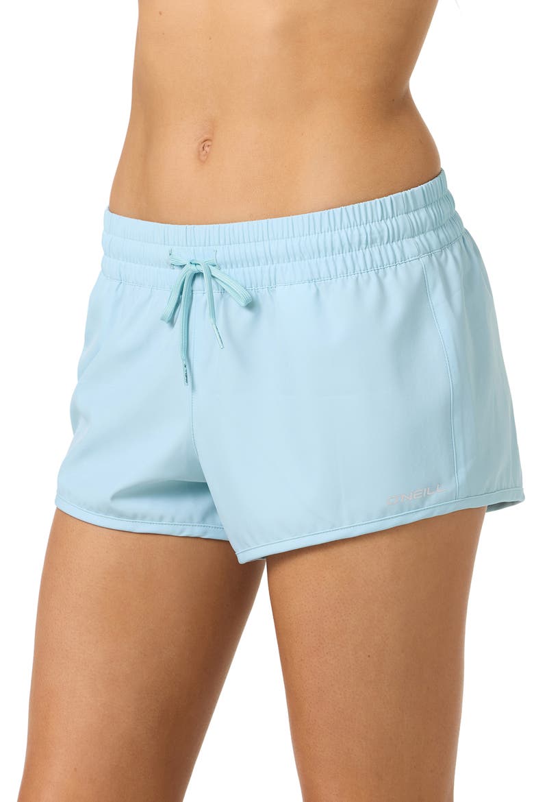Balboa Saltwater Solids Cover-Up Shorts, Alternate, color, STRATOSPHERE