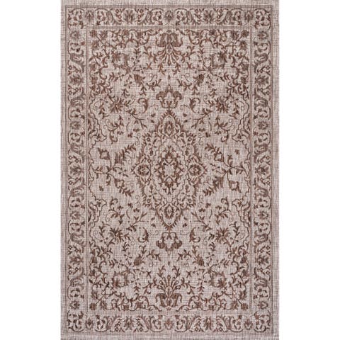 Jerash Ornate Medallion Indoor/Outdoor Area Rug