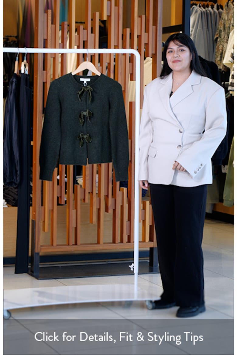 Kayla Velvet Bow Front Cardigan video