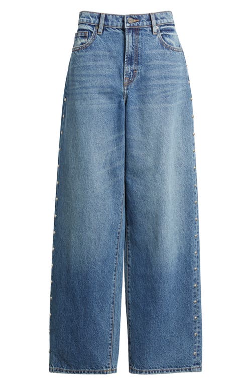Hidden Jeans Side Stud Baggy Jeans In Blue