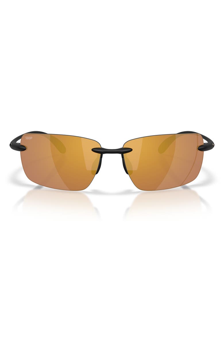 Costa Del Mar Gulf Shore 66mm Sunglasses, Main, color, Matte Black / Gold Mirror
