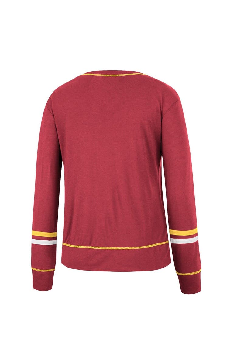 COLOSSEUM Women's Colosseum Cardinal USC Trojans Heathrow Super Soft Long Sleeve T-Shirt, Alternate, color, 