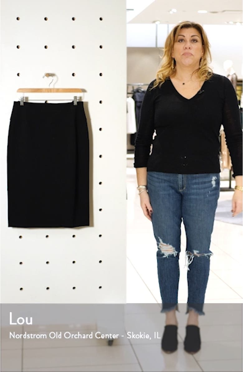 Ponte Pencil Skirt, sales video thumbnail