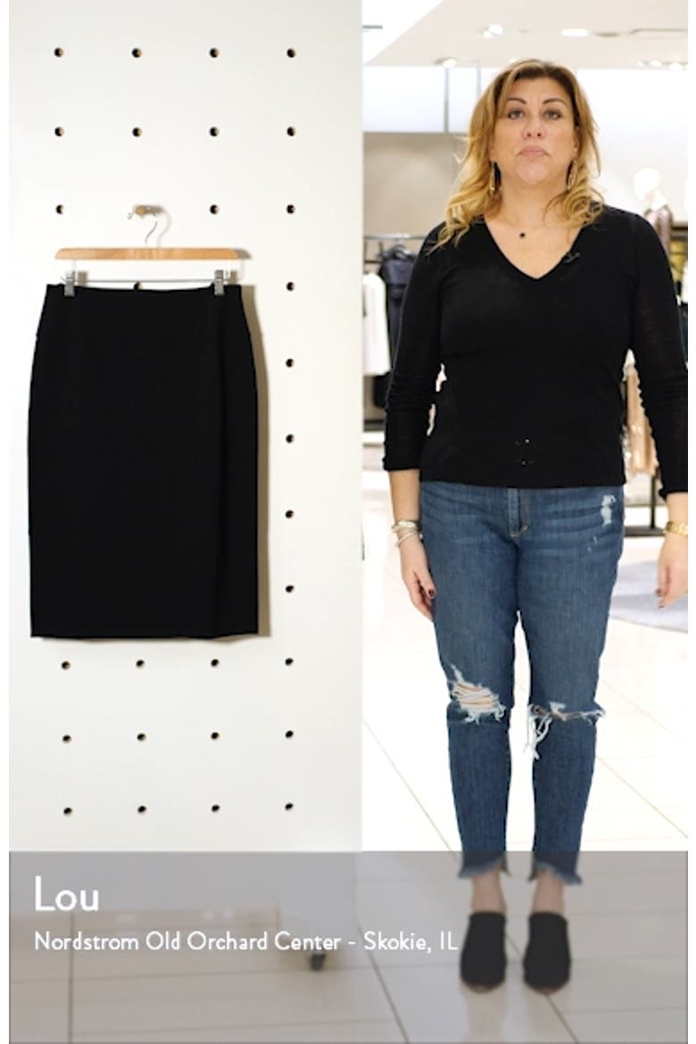 Ponte Pencil Skirt video