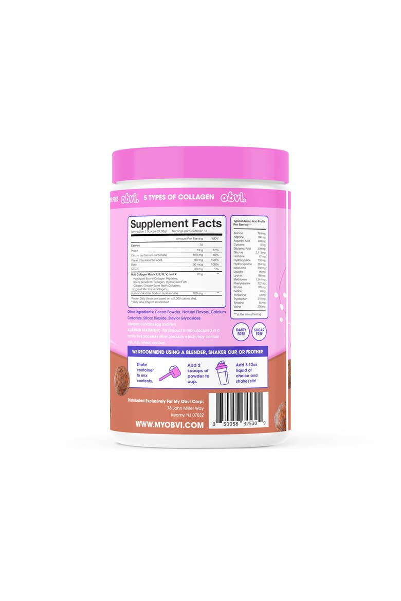 Multi-Collagen Peptide Blend - Nail, Skin & Hair Support  Cocoa Cereal, Alternate, color, None
