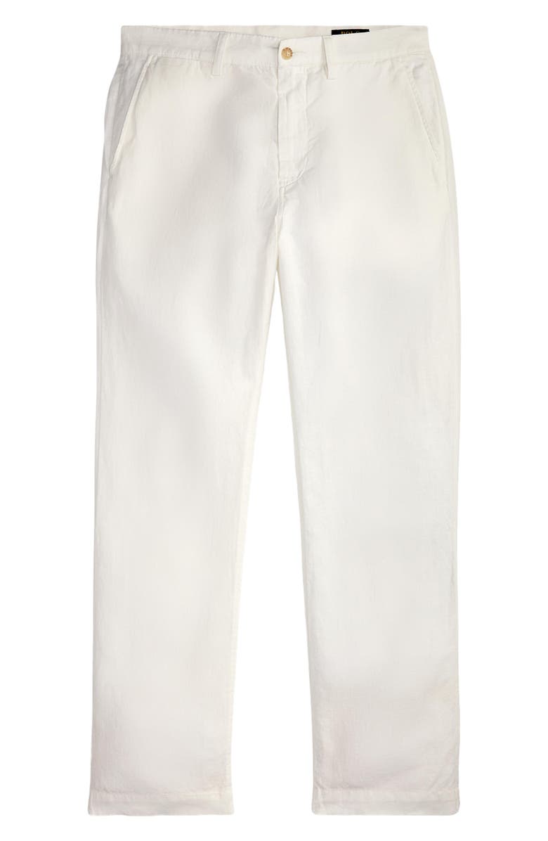 Polo Ralph Lauren Bedford Classic Fit Linen & Cotton Pants, Alternate, color, White