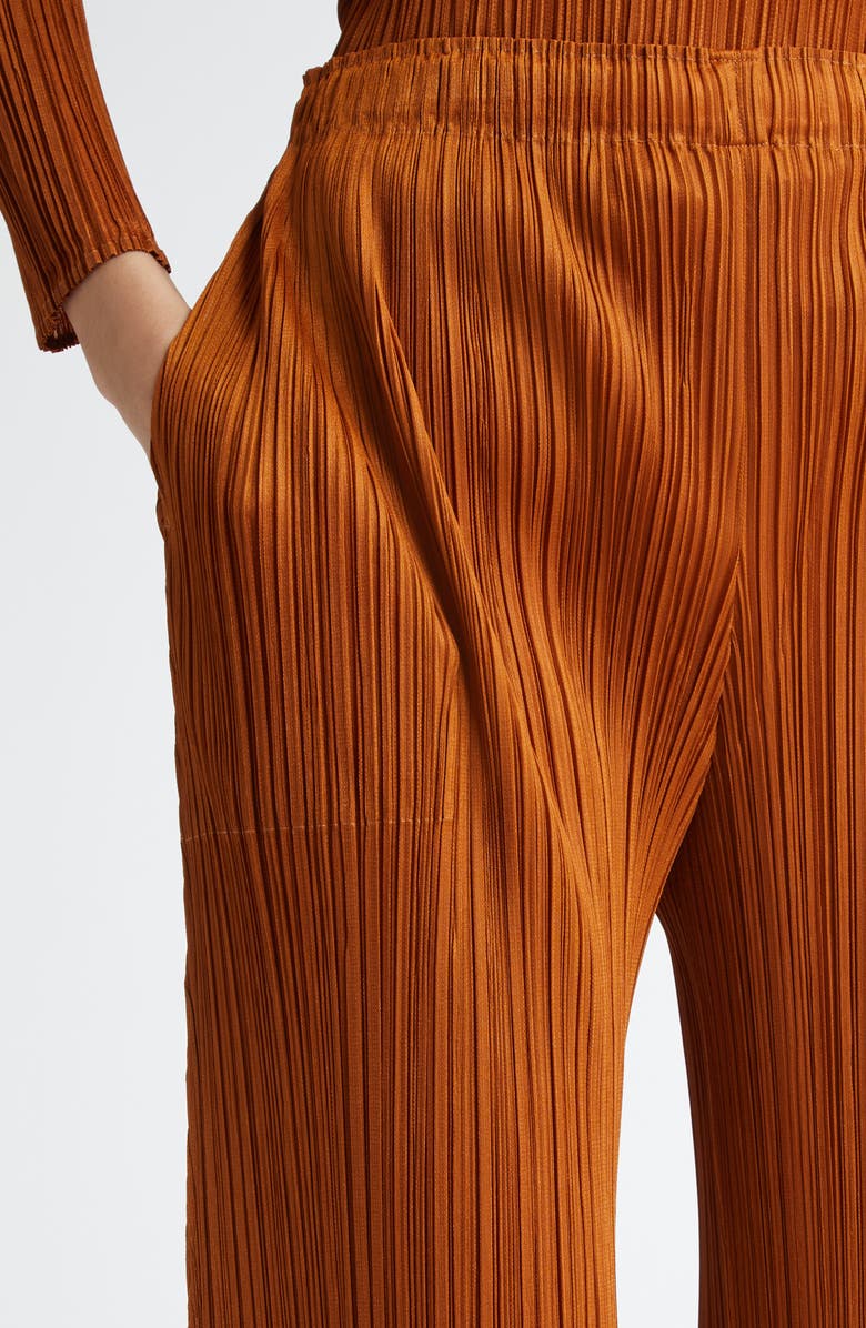 Pleats Please Issey Miyake Monthly Colors November Pleated Wide Leg Pants, Alternate, color, 