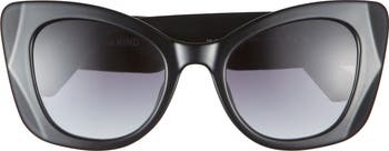 52mm Gradient Cat Eye Sunglasses