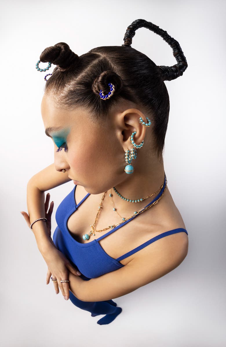 L'Atelier Nawbar The Atom Hoop Earrings, Alternate, color, 