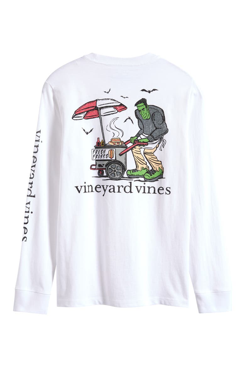 Kids' Fresh Franks Long Sleeve Cotton Graphic T-Shirt, Alternate, color, 100 WHITE