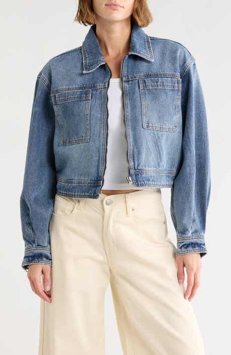 Current/Elliott Blouson Sleeve Crop Jacket