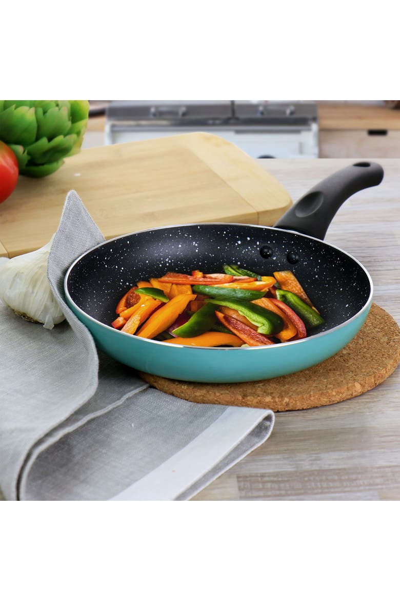 Luneta 8 Inch Aluminum Nonstick Frying Pan, Alternate, color, Blue