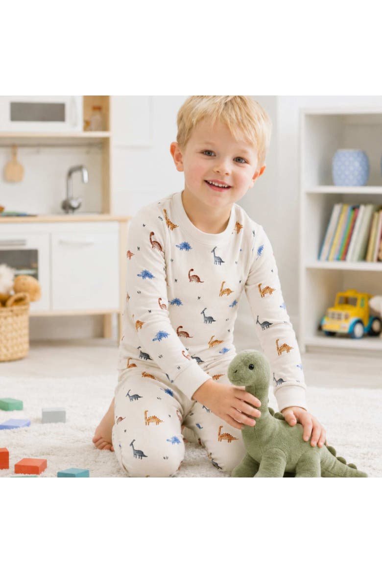 Modal Pajamas - Dinosaurs, Alternate, color, Beige