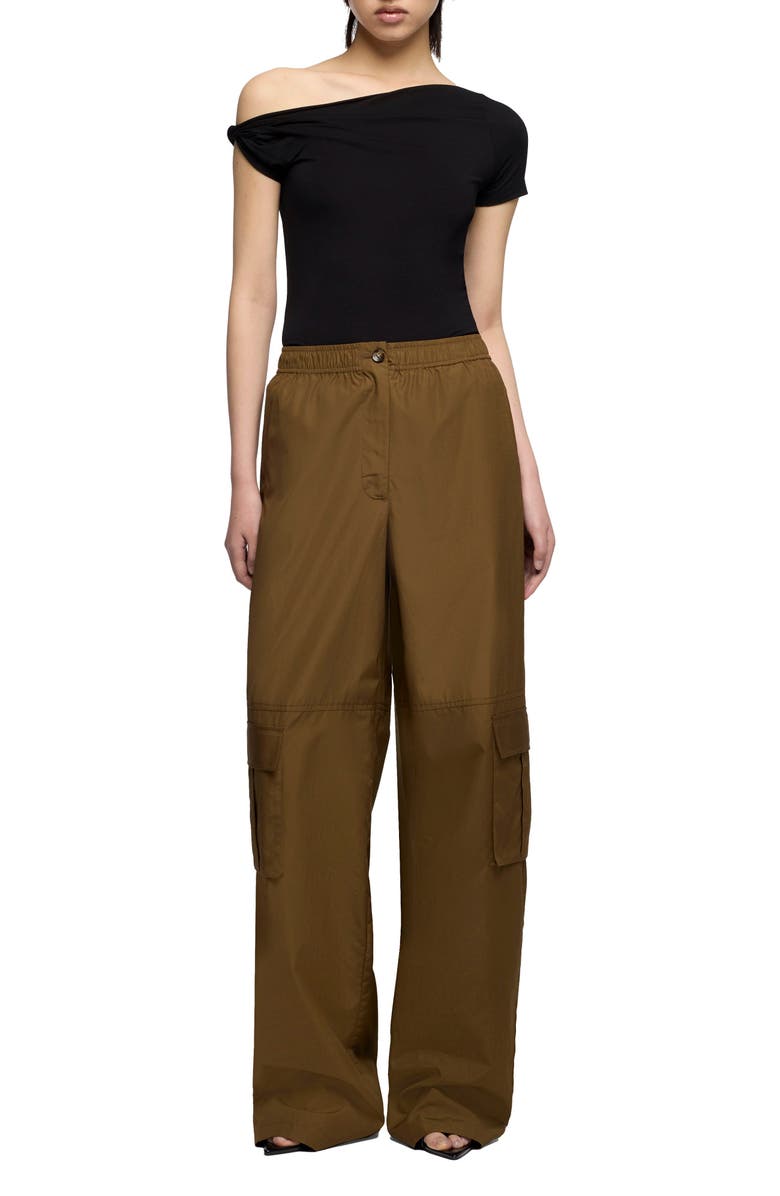 7 For All Mankind Cargo Wide Leg Pants, Alternate, color, Popeline Toffee