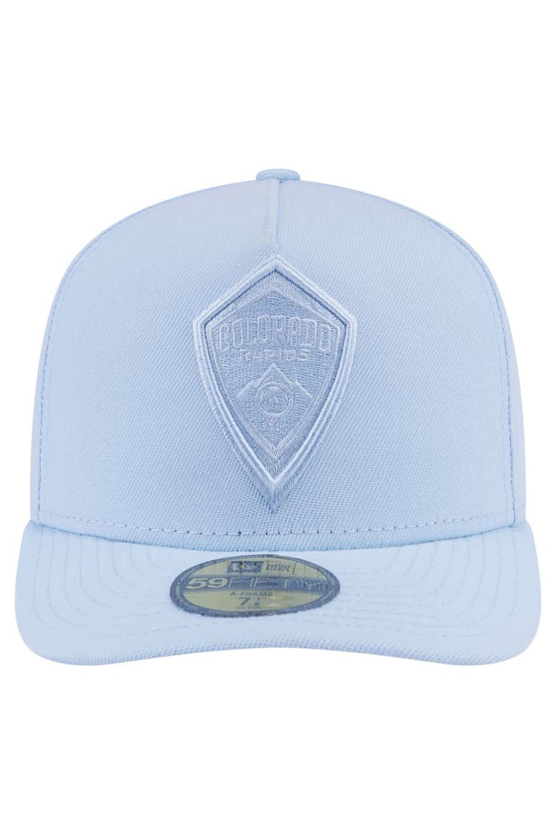 Men's New Era Light Blue Colorado Rapids Color Pack A-Frame 59FIFTY Fitted Hat, Alternate, color, Light Blue