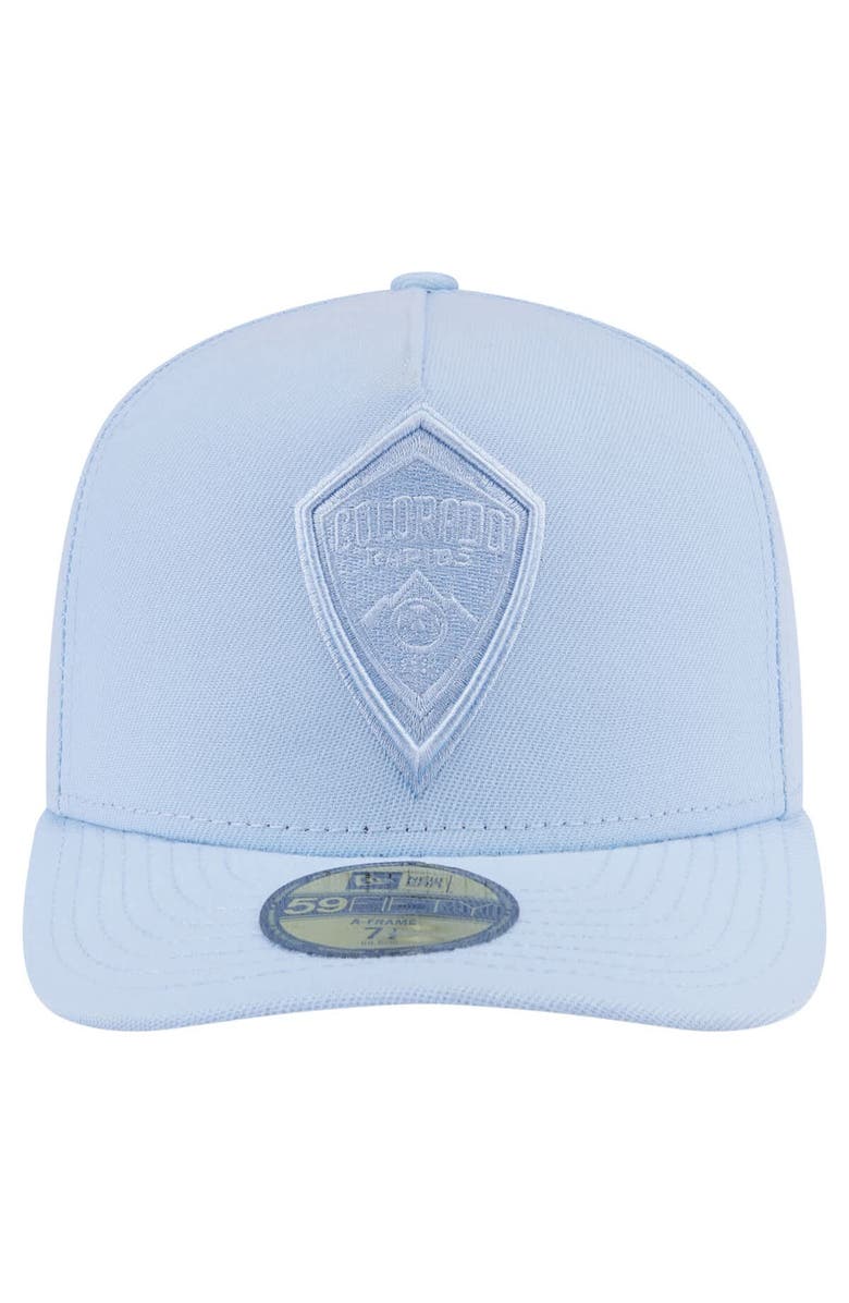 New Era Men's New Era Light Blue Colorado Rapids Color Pack A-Frame 59FIFTY Fitted Hat, Alternate, color, Light Blue
