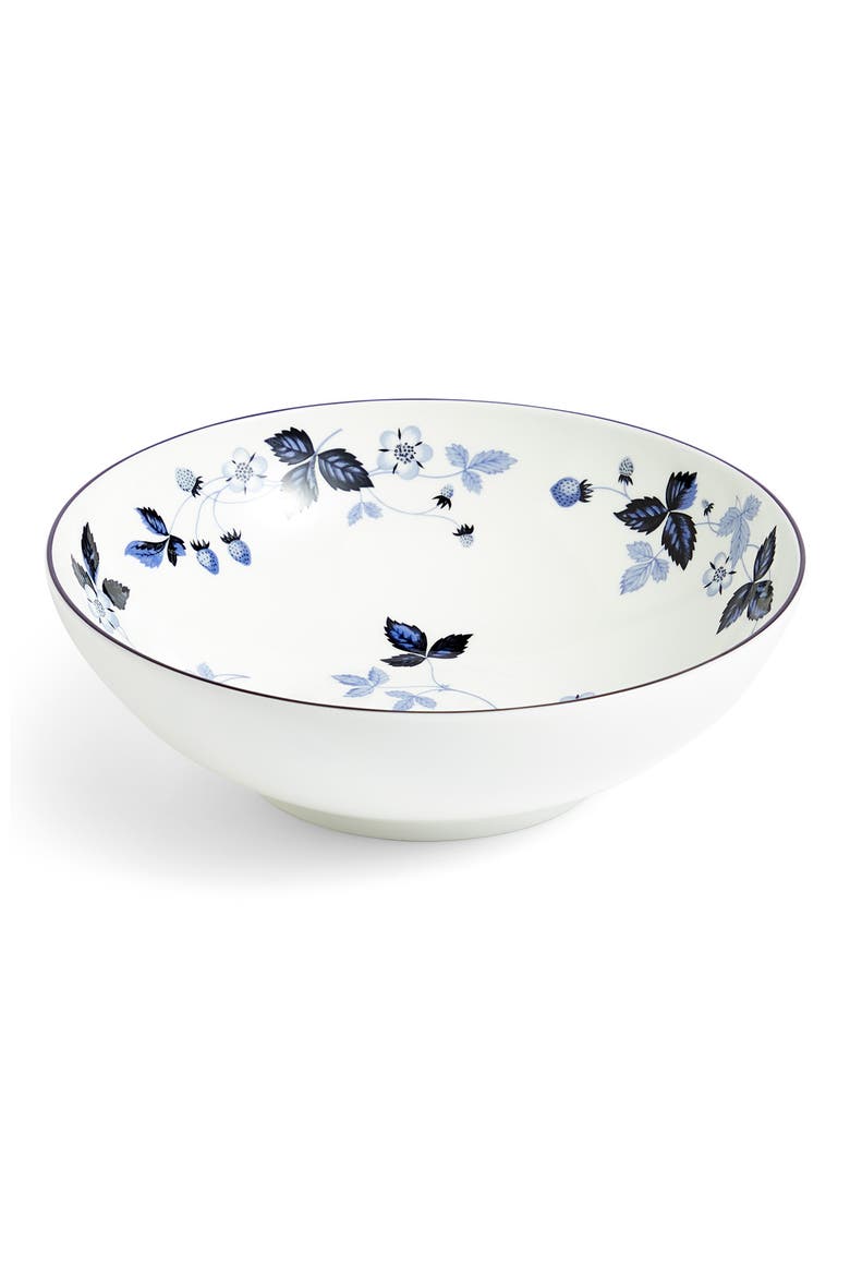Wild Strawberry Inky Blue Bone China Cereal Bowl, Main, color, BLUE