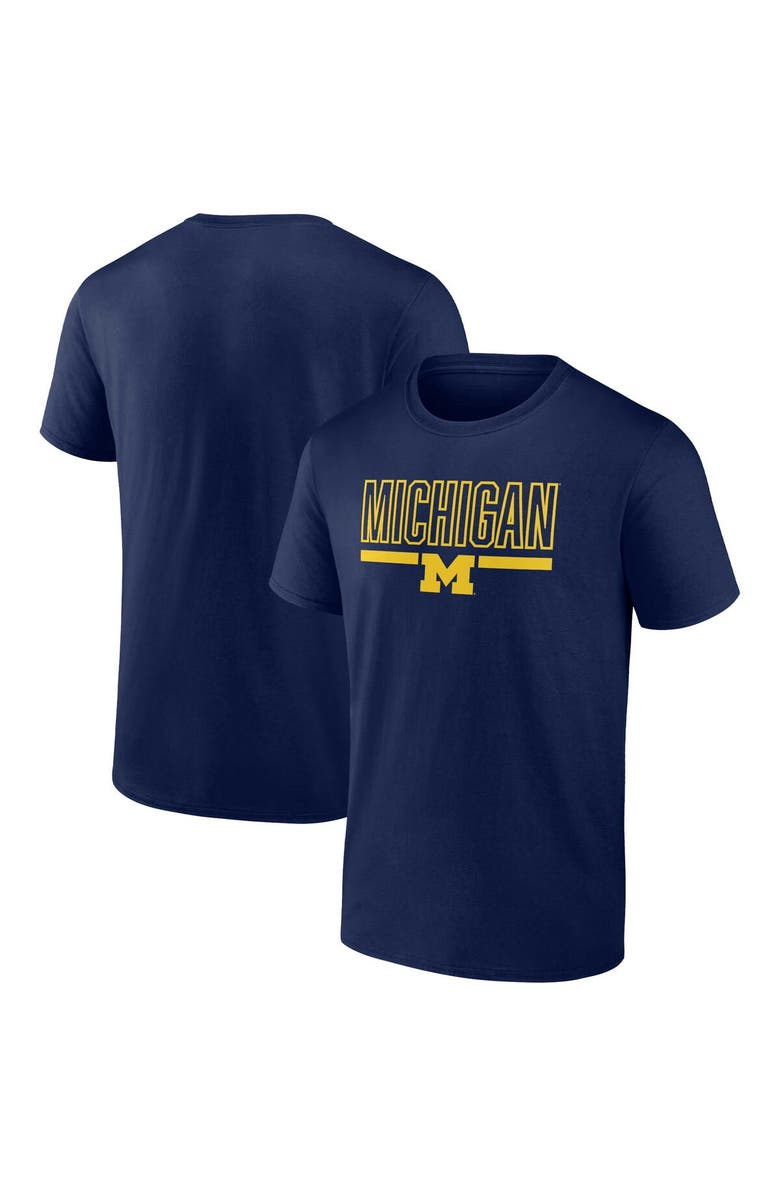 PROFILE Men's Profile Navy Michigan Wolverines Big & Tall Team T-Shirt, Main, color, Navy