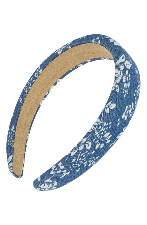 Cielo Floral Denim Headband