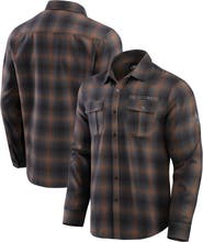 Darius Rucker Collection by Fanatics Men's Darius Rucker Collection by Fanatics Charcoal Dallas Cowboys Classic Flannel Long Sleeve Button-Up Shirt